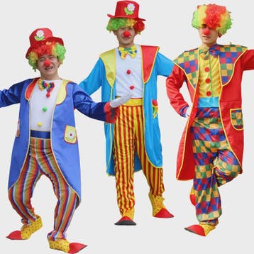 Grappig Clown Kostuum Heren - Joker & Magiër Outfit voor Fee, Verzenden, Nieuw