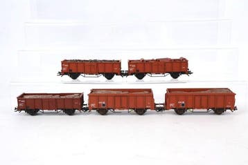 Klein Modellbahn H0 - Modeltrein goederenwagon (5) - Vijf, Nieuw