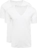 Mey Dry Cotton V-hals T-shirt Wit 2-Pack maat 6XL Heren, Verzenden, Nieuw, Wit, Mey
