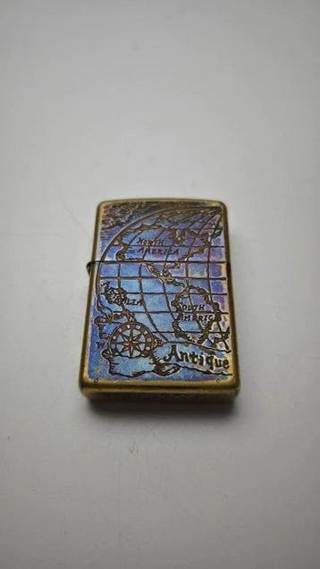 Zippo - World Map - Zonder minimumprijs - Aansteker -, Verzamelen, Nieuw