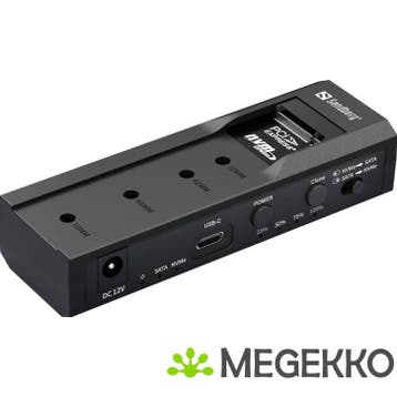 Sandberg USB C Cloner+Dock M.2 NVME/SATA, Verzenden, Nieuw, Sandberg