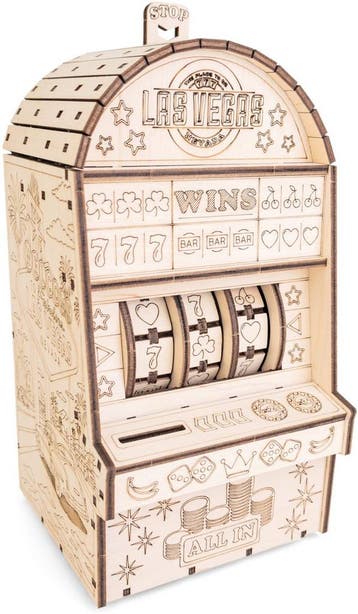 Eco Wood Art One-Armed Bandit 3D Mechanische Jackpot Mode..., Verzenden, Nieuw