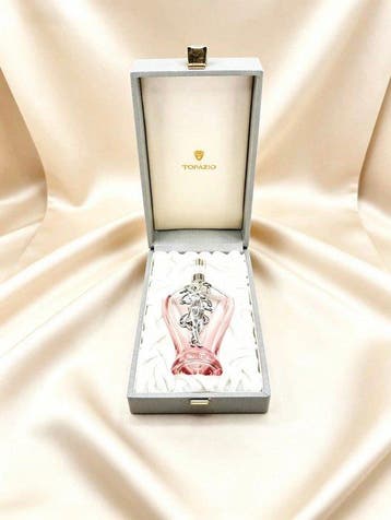 Topazio - Parfumfles - .925 zilver, Antiek en Kunst
