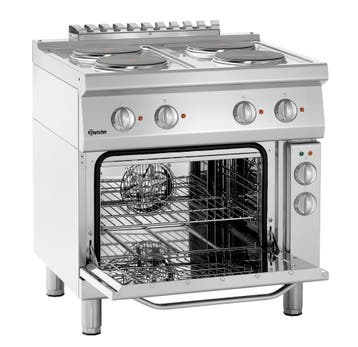 Bartscher Elektrisch Fornuis 700, B800, 4PL, EBO | 4 Kookpla, Ophalen of Verzenden, Nieuw in verpakking