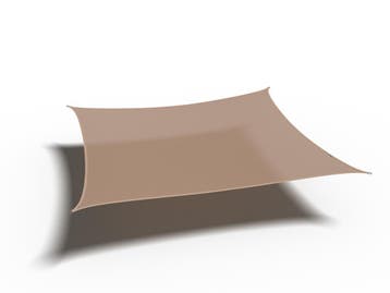 Platinum Coolfit schaduwdoek vierkant zand 3,6 x 3,6 m., Verzenden, Nieuw