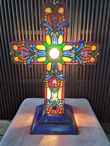 Lumi Lamp - Tiffany Art Nouveau stijl tafellamp - Tafellamp