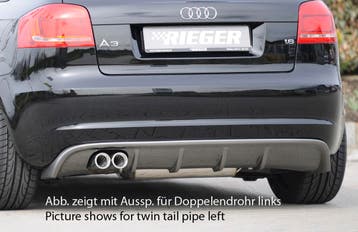 Rieger diffuser | geschikt voor Audi A3 8P 2008-2013 3D | AB, Verzenden, Nieuw, Audi