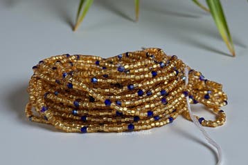 Waist Beads / Afrikaanse Heupketting - Aburié - Goud (Tradit, Sieraden, Tassen en Uiterlijk, Kettingen, Ophalen of Verzenden, Nieuw