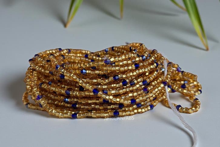 Waist Beads / Afrikaanse Heupketting - Aburié - Goud (Tradit, Sieraden, Tassen en Uiterlijk, Kettingen, Nieuw, Ophalen of Verzenden