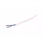 100 stuks Rond kunststof. 2x0,75mm2. Wit, Ophalen of Verzenden, Nieuw