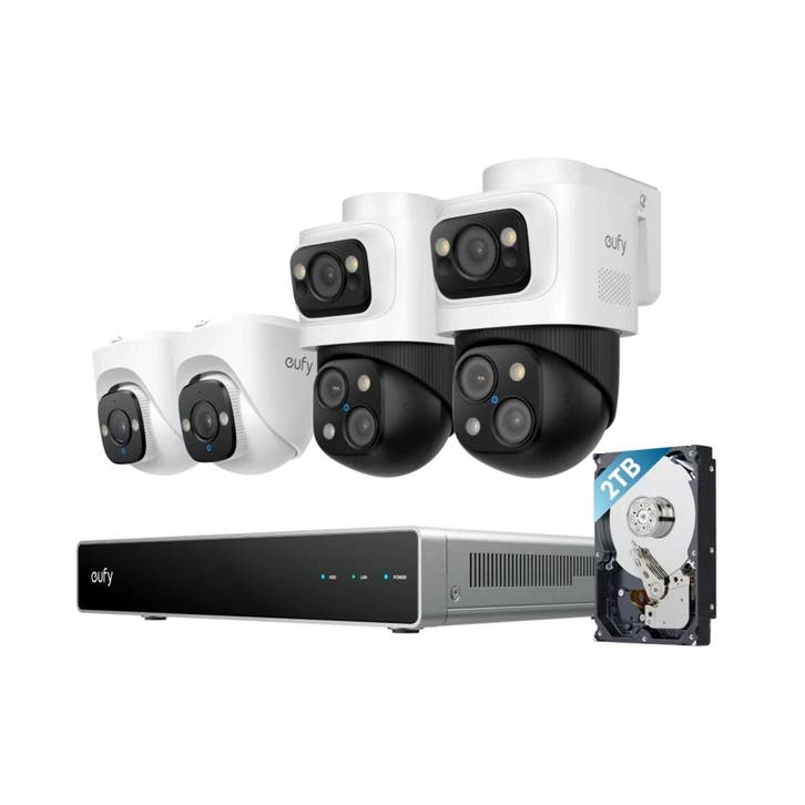 Eufy Beveiligingscamera set; PoE recorder, 2x, Audio, Tv en Foto, Videobewaking, Ophalen of Verzenden