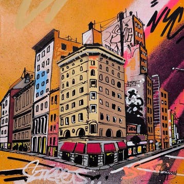 Pappay - Street art: Les stores rouges