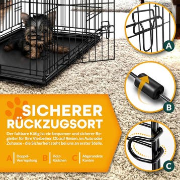 Hondenbench - Hondenren - Bench voor honden - 62x45x52 cm -, Verzenden, Zo goed als nieuw