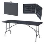 Klaptafel Ljusnarsberg tuintafel rechthoek 180x75x72 cm zwar, Tuin en Terras, Tuintafels, Verzenden, Nieuw