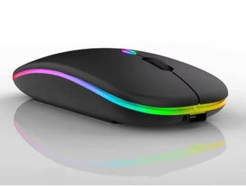 Draadloze Oplaadbare Muis Bluetooth 2.4GHz Stil LED, Computers en Software, Verzenden, Nieuw