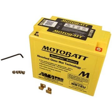 Motobatt Agm Accu Mb18U 12V 22.5Ah 180X90X162, Verzenden, Nieuw