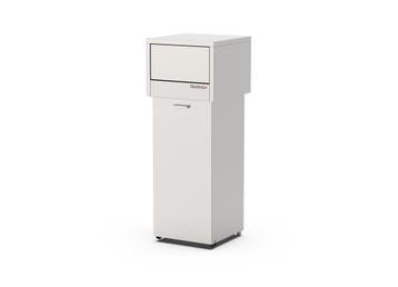 Qusinox Afvalbak | RVS | Duwdeksel + Kanteldeur | 470x470x12, Ophalen of Verzenden, Nieuw