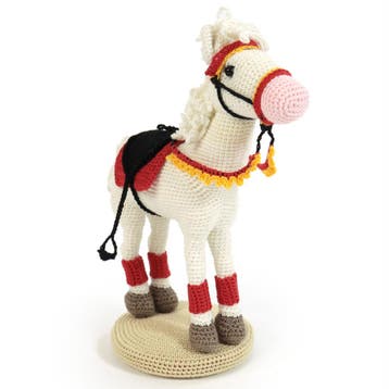 Mini Paard van Sinterklaas - Amigurumi Haken - Haakpret An, Hobby en Vrije tijd, Ophalen of Verzenden, Nieuw