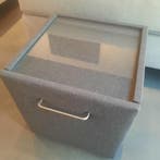 Hocker met lade en glazen plaat, Ophalen, Minder dan 45 cm, Nieuw, Minder dan 55 cm