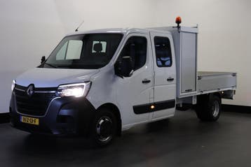 Renault Master 2.3 dCi 145PK L4 DC Dubbel Lucht EURO 6, Stof, Gebruikt, Renault, Wit