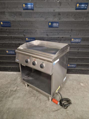 Bakplaat | spiegelplaat | combisteel | elektrisch | RVS |, Gebruikt, Fornuis, Frituur en Grillen