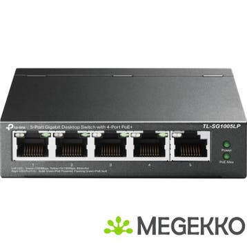 TP-LINK TL-SG1005LP Unmanaged PoE Zwart, Verzenden, Nieuw