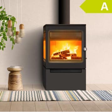 Grote Gietijzeren Houtkachel Garde 3 zijdes glas, Verzenden, Vrijstaand, Hout, Nieuw
