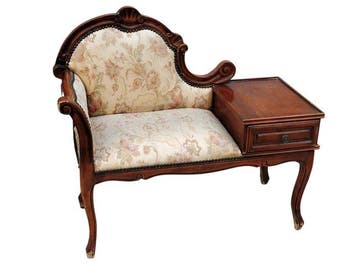 Fauteuil - Hout - Telefoonhouder bankje