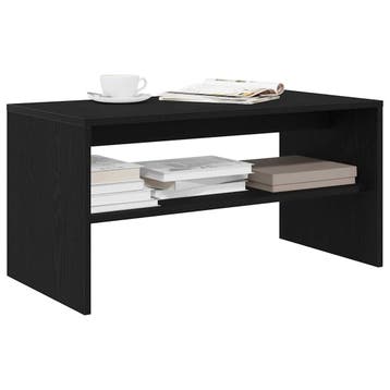 vidaXL Tv-meubel 80x40x40 cm spaanplaat zwart eikenkleurig, Verzenden, Nieuw, Overige houtsoorten