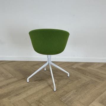 Hay design stoel met draaibare onderstel, groen - wit, Ophalen of Verzenden, Gebruikt, Stof, Eén