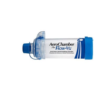 AeroChamber Flow-VU met mondstuk - blauw - 4jr+, Verzenden, Nieuw