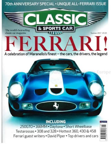 2017 CLASSIC AND SPORTSCAR MAGAZINE FERRARI SPECIAL ENGELS, Nieuw, Author