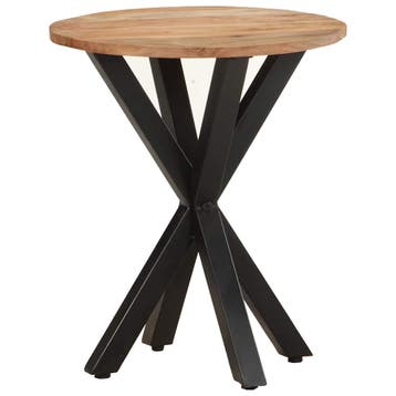 vidaXL Bijzettafel 48x48x56 cm massief acaciahout, Huis en Inrichting, Tafels | Bijzettafels, Verzenden, Nieuw, 45 tot 60 cm