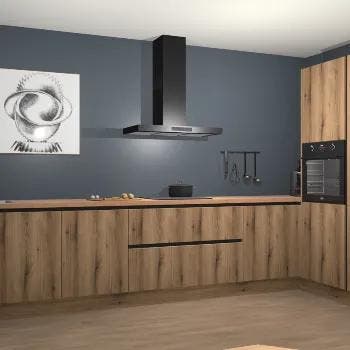 Goud Eiken greeploze keuken Khao Lak 73096, Verzenden, Nieuw