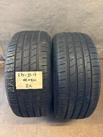 2x Nexen NFera RU1 SUV 275/55 R17 Zomerbanden 7mm, Ophalen, Gebruikt, 275 mm, 17 inch