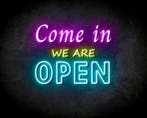 COME IN OPEN neon sign - LED neon reclame bord, Verzenden
