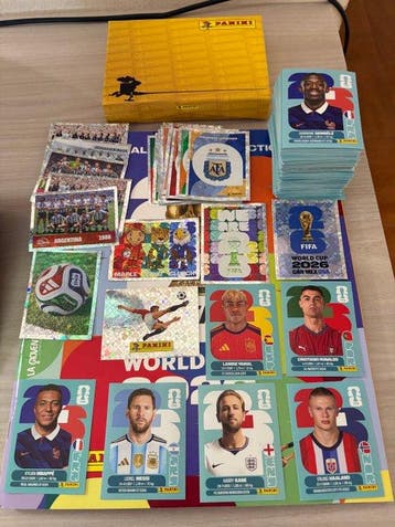 2026 Panini World Cup Lionel Messi, Kylian Mbappé, Erling, Nieuw