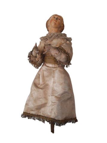 Oud religieus beeld - Heilige Maagd Maria - 22 cm - Antiek -