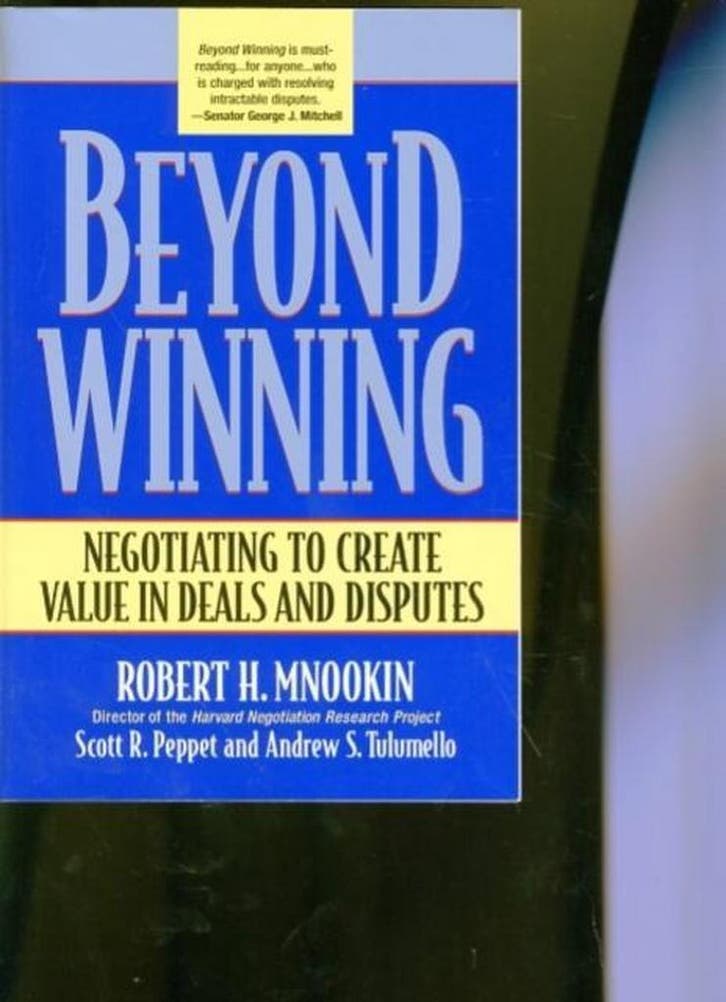Beyond Winning - Robert H. Mnookin 9780674012318, Boeken, Taal | Engels, Gelezen, Verzenden