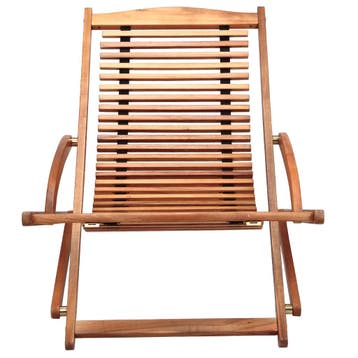 Ligbed Acaciahout 166x70x70cm incl Kussen (Stoelen), Tuin en Terras, Tuinstoelen, Verzenden, Nieuw