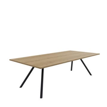 Bridge vergadertafel 240 x 100 cm, ronde poten, Overige plaatsen, Ophalen of Verzenden, Nieuw in verpakking, Tafel