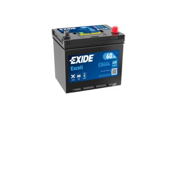 Exide Excell accu | EB604 | 12V 60Ah, Ophalen of Verzenden, Nieuw