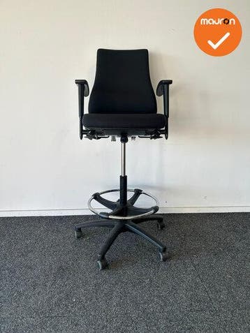 BMA Axia - Baliestoel - 8Z 2D armpads - hoge rug - zwarte..., Werkplek, Ophalen of Verzenden, Gebruikt, Stoel