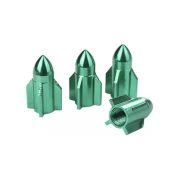 TT-products ventieldoppen Green Rockets aluminium 4 stuks, Ophalen of Verzenden, Nieuw