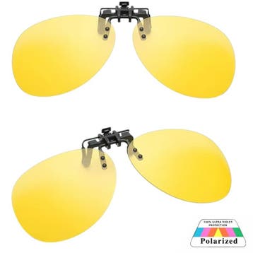 Fako Sunglasses - Clip On Voorzet Zonnebril Piloot - Overzet, Verzenden, Nieuw