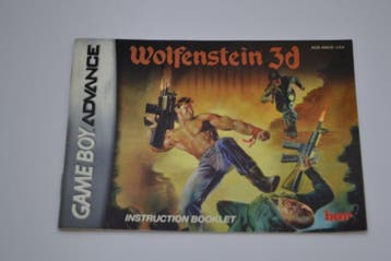 Wolfenstein 3d (GBA USA MANUAL), Verzenden, Zo goed als nieuw