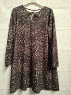 Jurk luipaardprint groen/zwart, Kleding | Dames, Jurken, Beige, Maat 42/44 (L), Knielengte, Onbekend