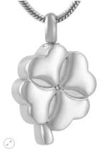 Assieraad, ashanger KLavertje Vier - Sieraad crematie as, Sieraden, Tassen en Uiterlijk, Nieuw, Zilver, Overige materialen, Kruis of Symbool