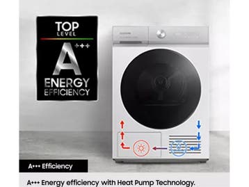Samsung DV90CGC0A0AE - Warmtepompdroger - 9 kg - OptimalDry, Verzenden, Zo goed als nieuw