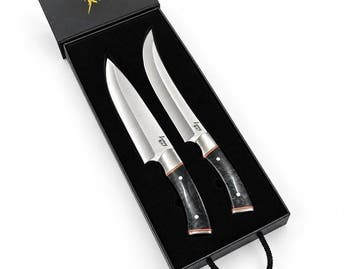 Luxury - Keukenmes - Handgemaakte Luxe Messen 2-delig Set, Antiek en Kunst